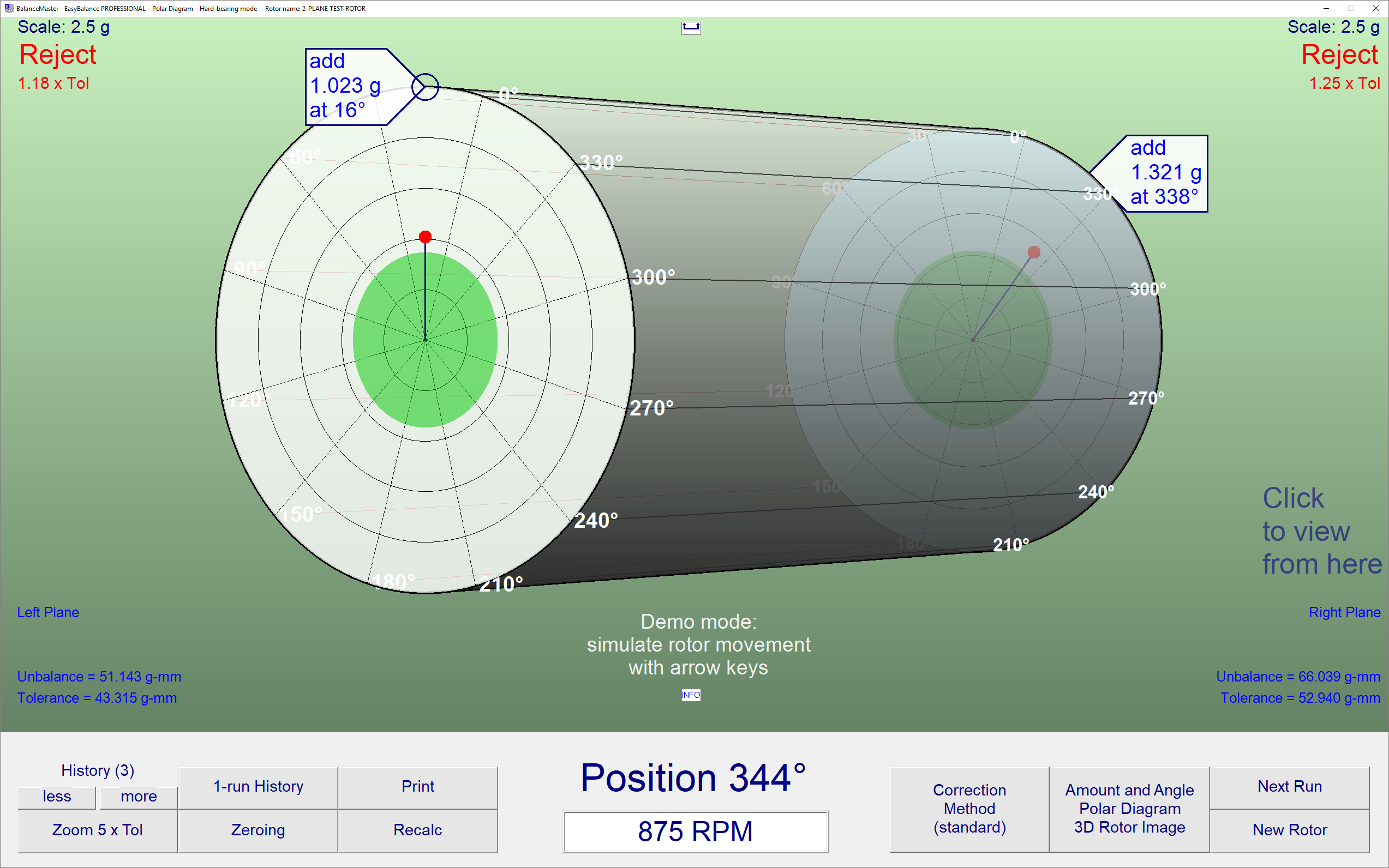 Dynamic balancing software for all balancing machines